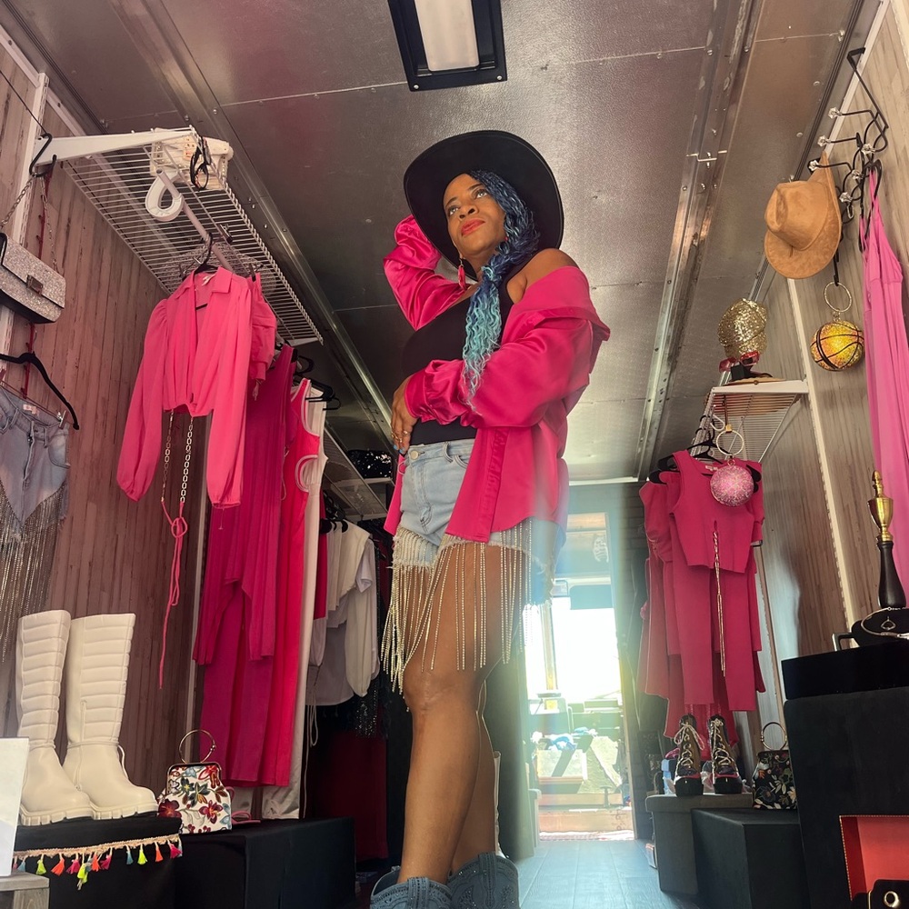 Vibrant Pink Fringe Jacket